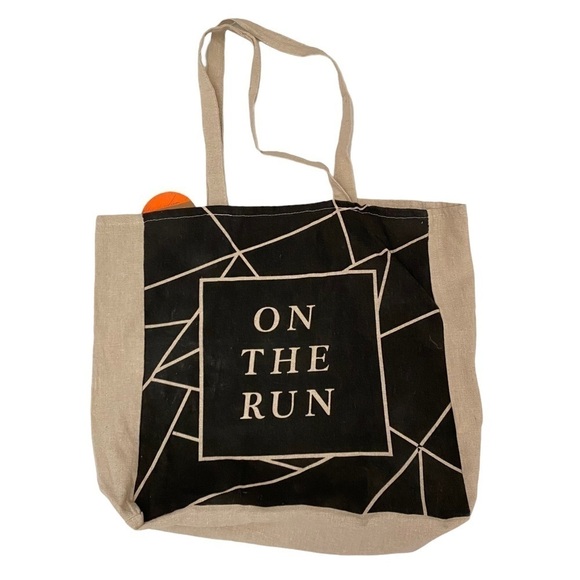 Cotton On Handbags - Cotton On Reusable Tote Burlap Like Fabric